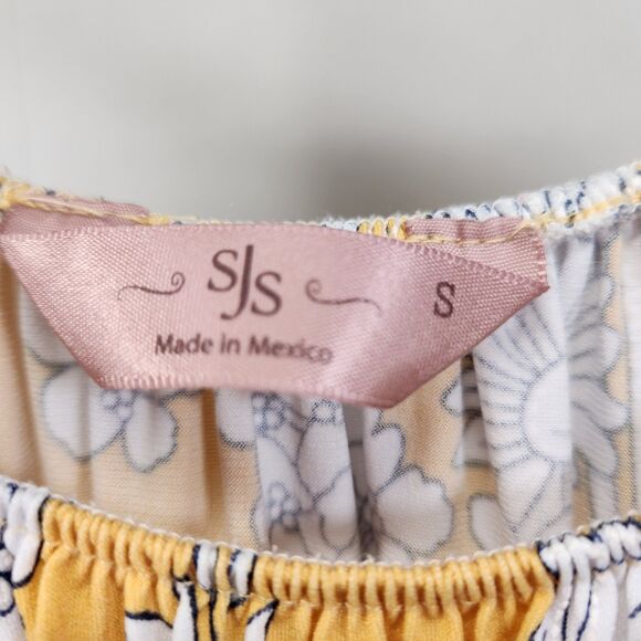 SJS 1/4 Sleeve Yellow Shirt Sm. - Picture 3 of 3